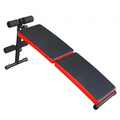 Folding Sit Up Bench, Adjustable Workout Bench for Ab Exercise, Curved Incline/Decline Slant Bench, Strength Training Weight Bench, Situps Abs Workout Equipment | Amazon (US)