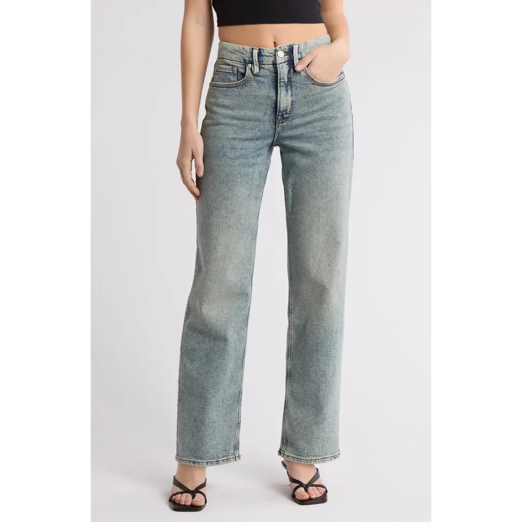 Good American Good '90s Relaxed Jeans in Blue690 at Nordstrom Rack, Size 15 | Nordstrom Rack