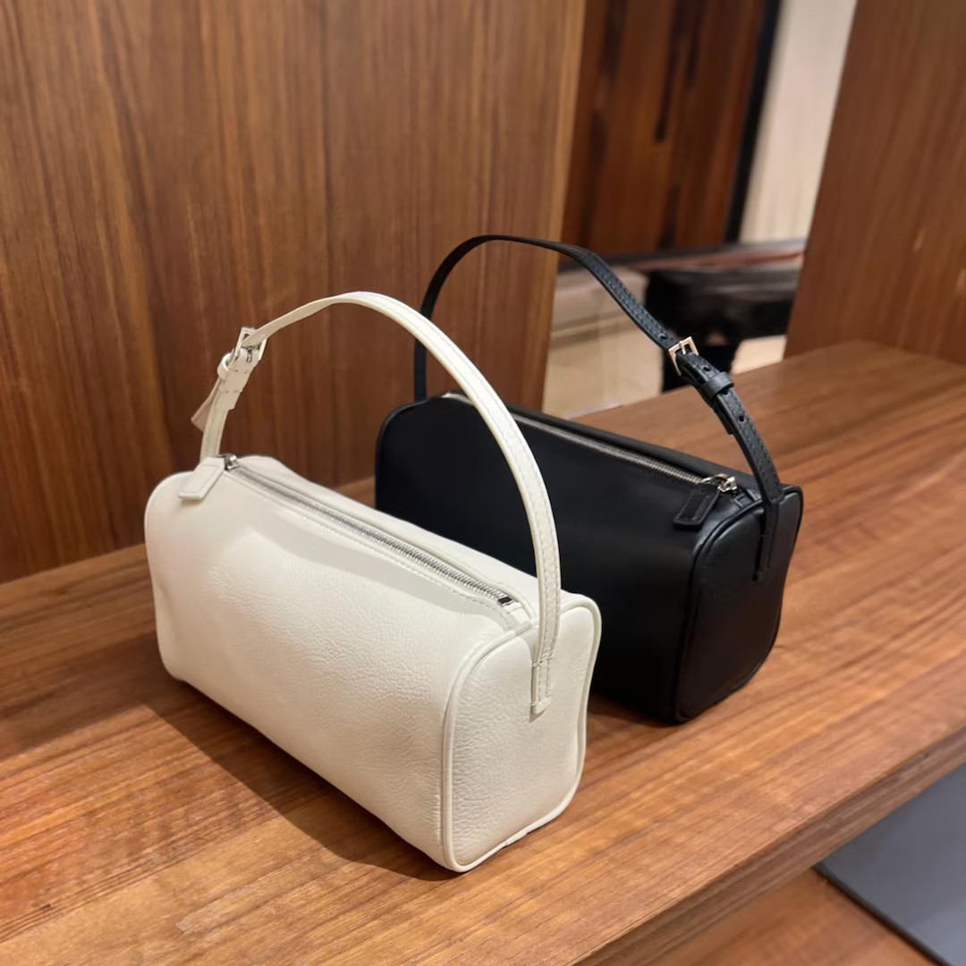 Leather 90s Pouch, Minimal Handbag, Small Top Handle Bag, Mini Tote Bags - Etsy | Etsy (US)