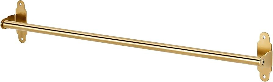 Ikea Rail, Polished / Brass-Colour 60 cm (23 ½ "), & 5 Pcs Hooks 7 cm (2 ¾ ") | Amazon (US)