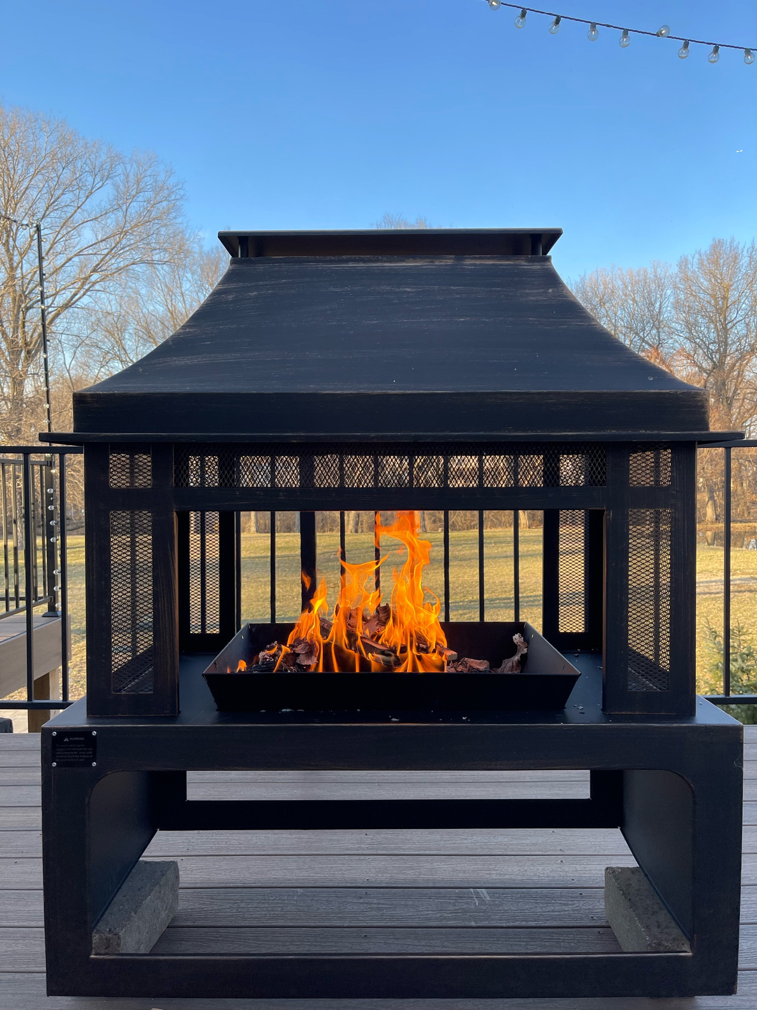 This outdoor fireplace is so sleek looking and at SUCH a great pricepoint! With precautions, it can be added to any deck as well as concrete. Our back porch just got cozier! 

#LTKhome #LTKFind #LTKSeasonal