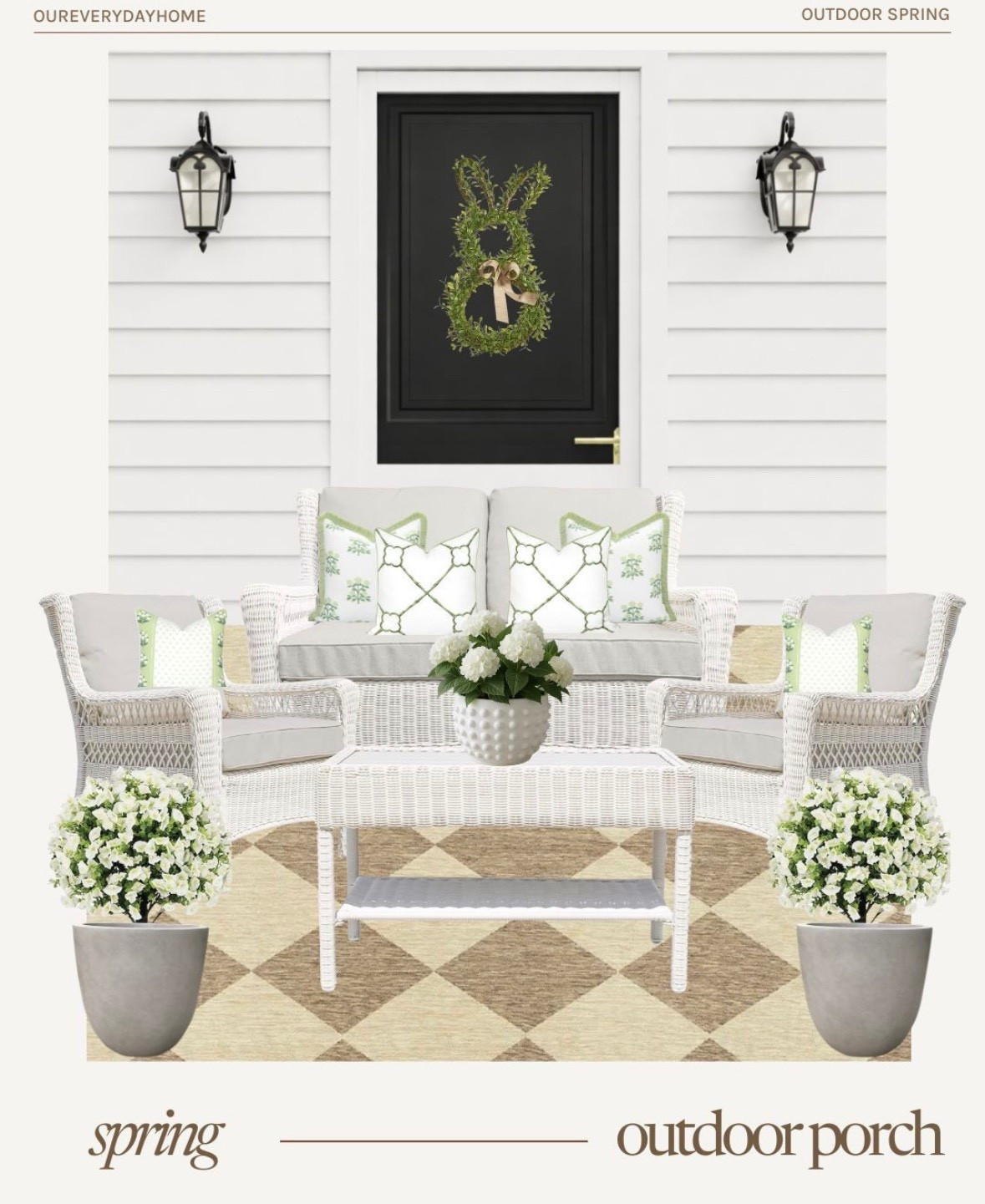 Spring is almost here and it’s time to clean off the porches for warmer weather! 

Spring porch 
Outdoor patio furniture 
Porch decor 
Outdoor rug 
Outdoor planters 

#LTKHome #LTKSeasonal