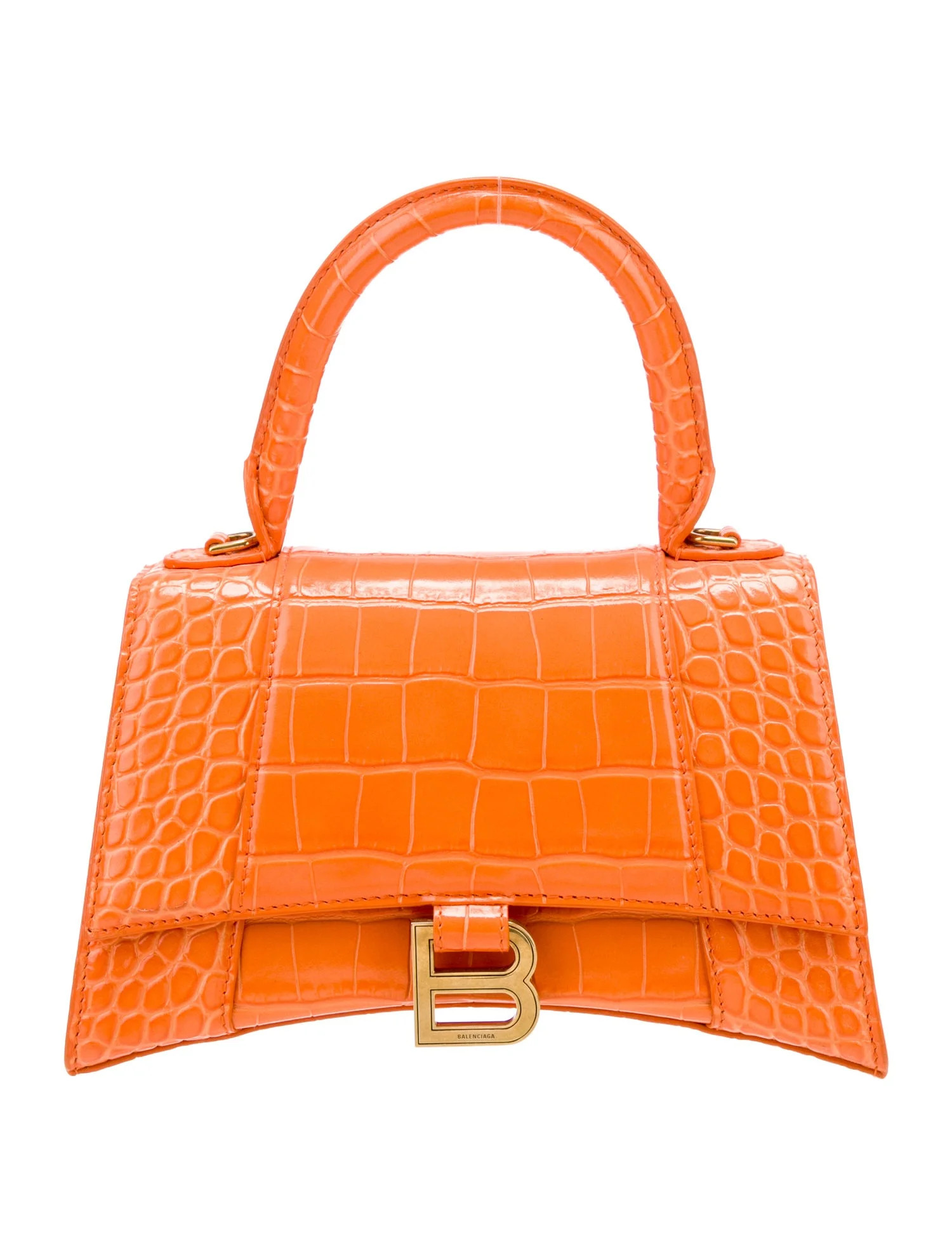 Embossed Leather Top Handle Bag | The RealReal