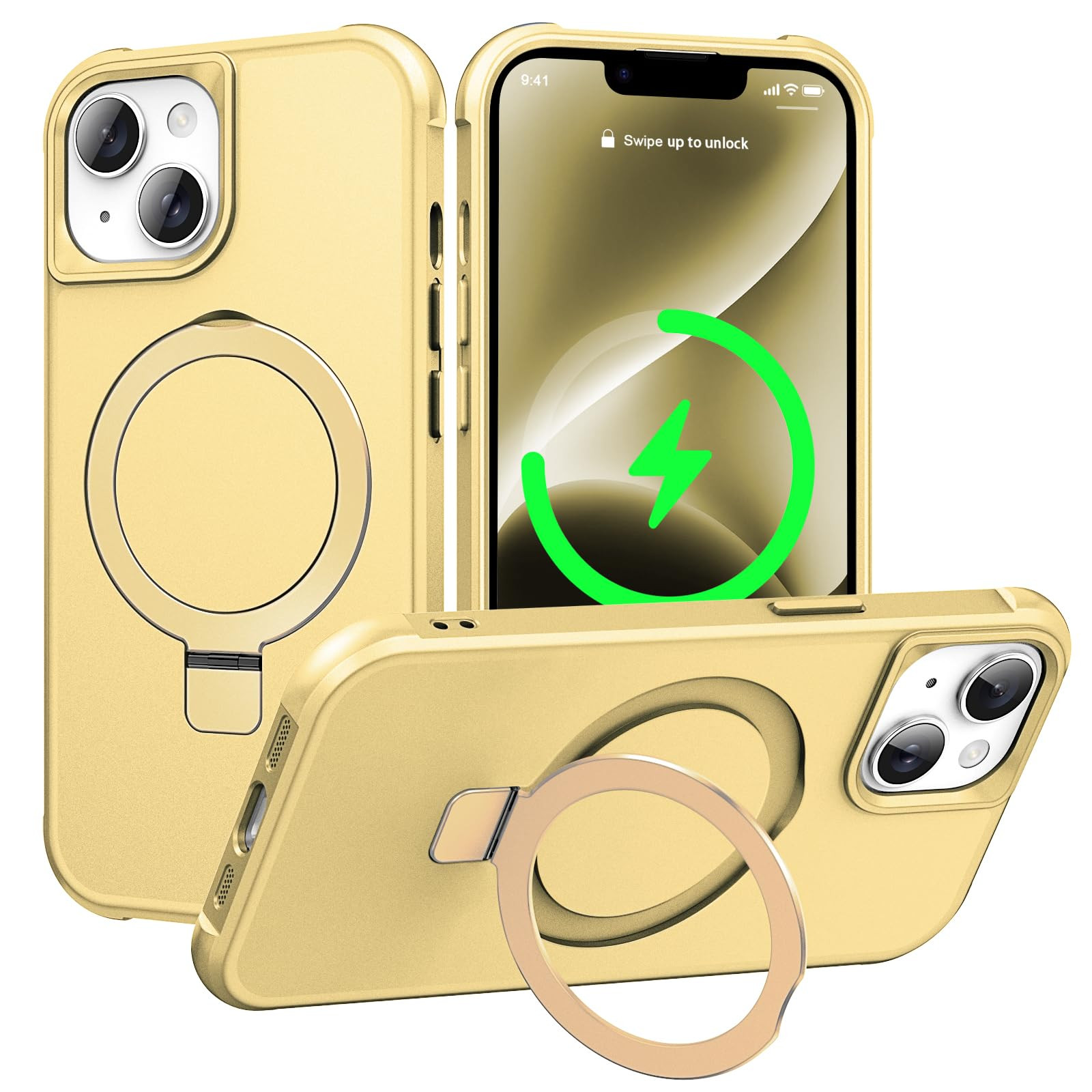 PIXIU Strong Magnetic for iPhone 14 Plus case Compatible with Mag-Safe, Built-in Invisible Stand,... | Amazon (US)