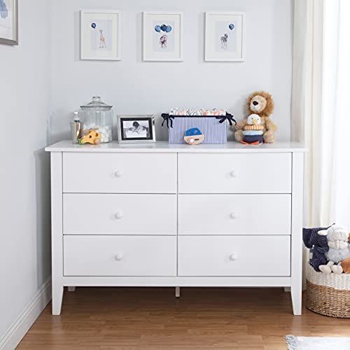 Carter's by DaVinci Morgan 6-Drawer Dresser in White | Amazon (US)