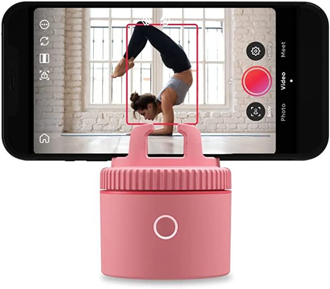 Pivo Pod Lite Auto Face Tracking Phone Holder, 360° Rotation, Handsfree Video Recording - Pink | Amazon (US)