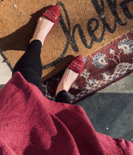 Stunning velvet flats - perfect footwear for holiday outfits, Christmas party, holiday party. Wear with a sweater dress, jeans, or trousers. 🎄

#LTKHoliday #LTKSeasonal #LTKshoecrush