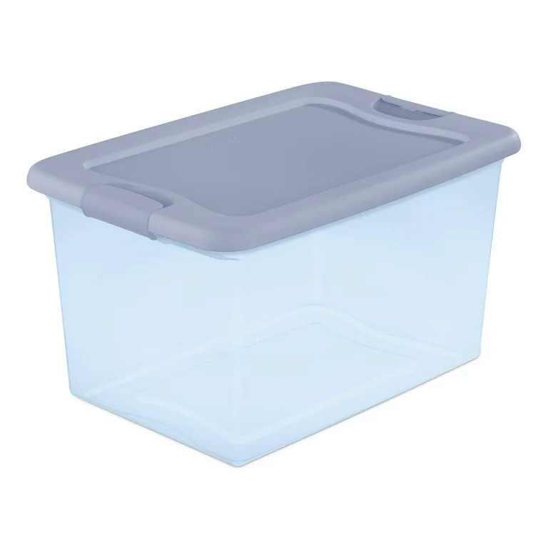 Sterilite 64 Qt. Latching Box Plastic, Blue Tint | Walmart (US)