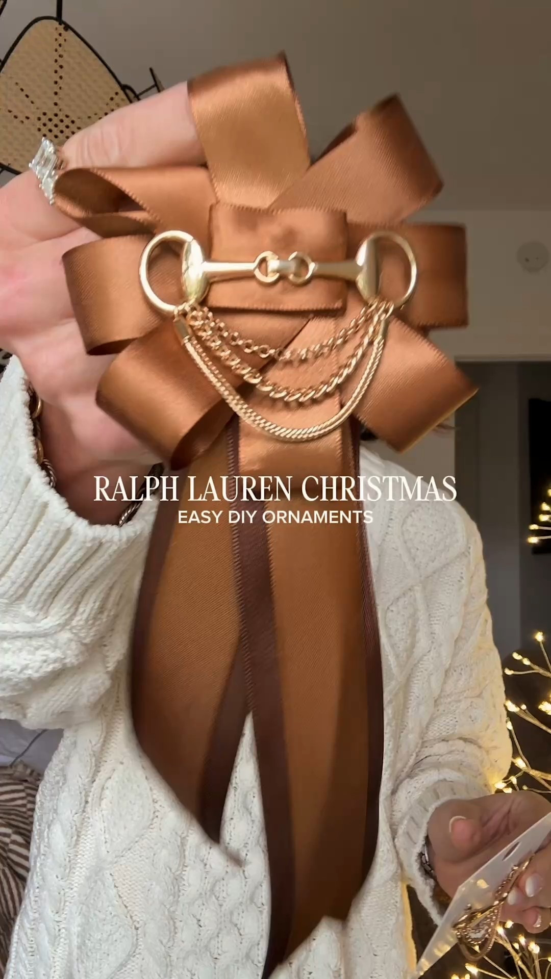 DIY Ralph Lauren Christmas ornament idea. Satin ribbon from Amazon. Pin is from Walmart. #meandmrjones 

#LTKSeasonal #LTKFindsUnder50 #LTKHome