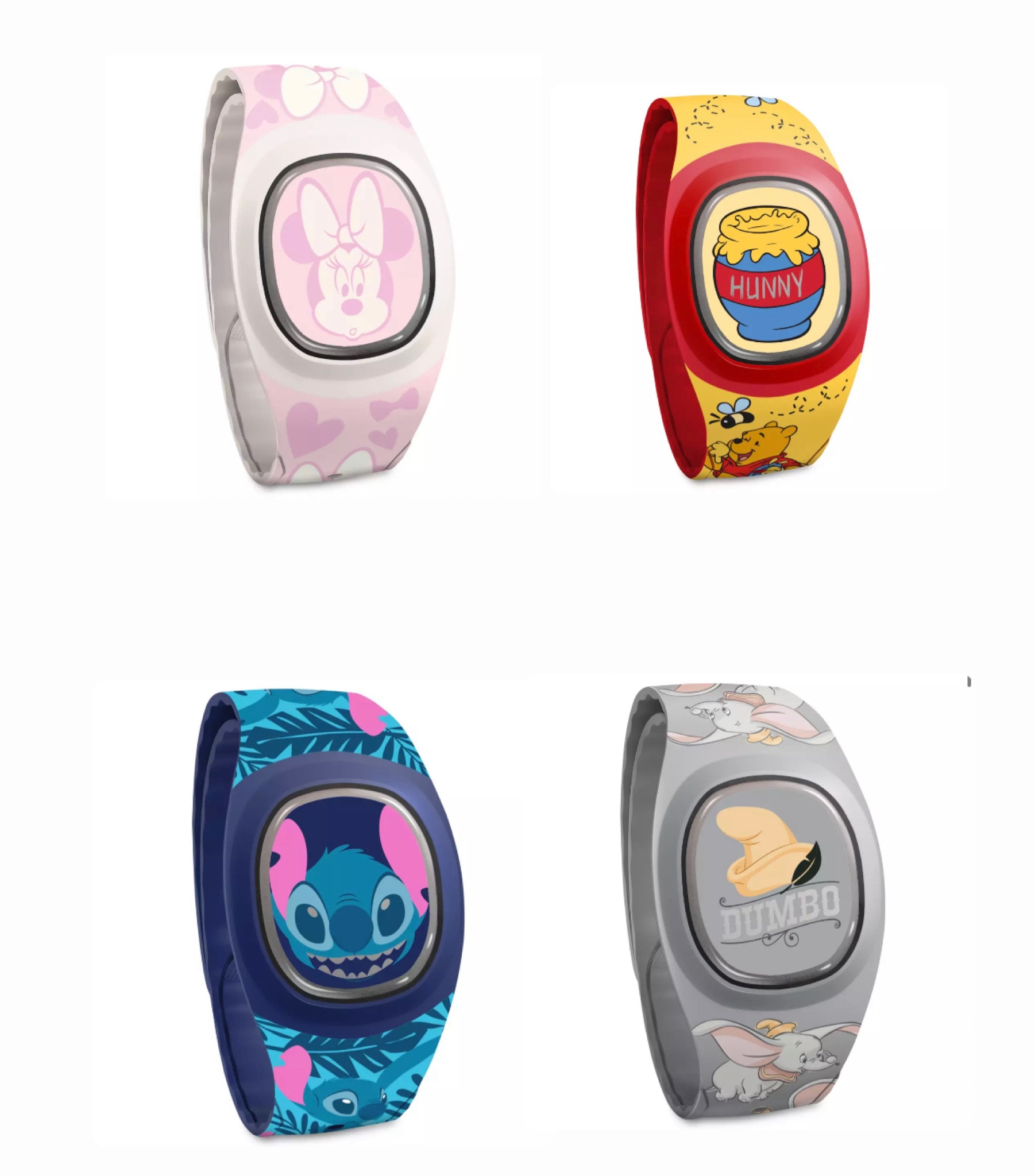 New Disney Magic Band+ 

Minnie Mouse for Valentine’s Day 
Winnie the Pooh ♥️
Stitch
Dumbo 🐘

#LTKFind #LTKstyletip #LTKunder50
