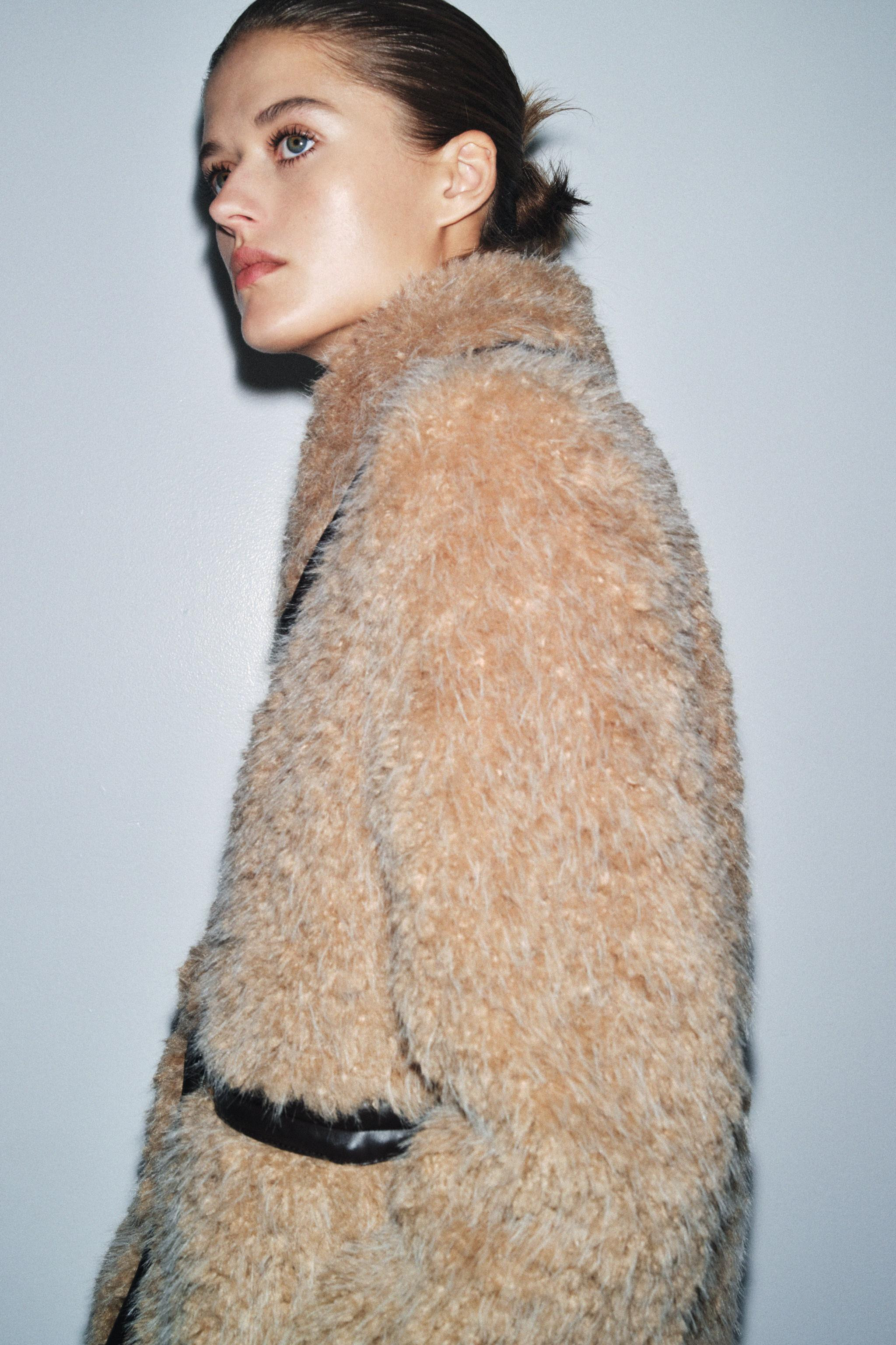 LONG FAUX SHEARLING COAT - LIMITED EDITION | Zara UK