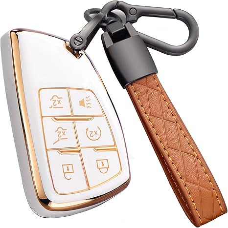 Key Fob Cover for Chevy GMC with Keychain, Tahoe Suburban Equinox Traverse Yukon Denali Terrain B... | Amazon (US)