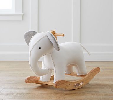 Elephant Cotton Plush Nursery Rocker | Pottery Barn Kids | Pottery Barn Kids