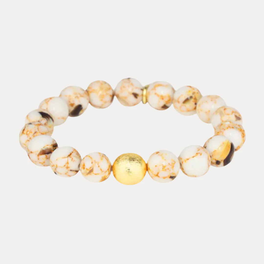Marble Beaded Bracelet - BuDhaGirl Etoile | BuDhaGirl