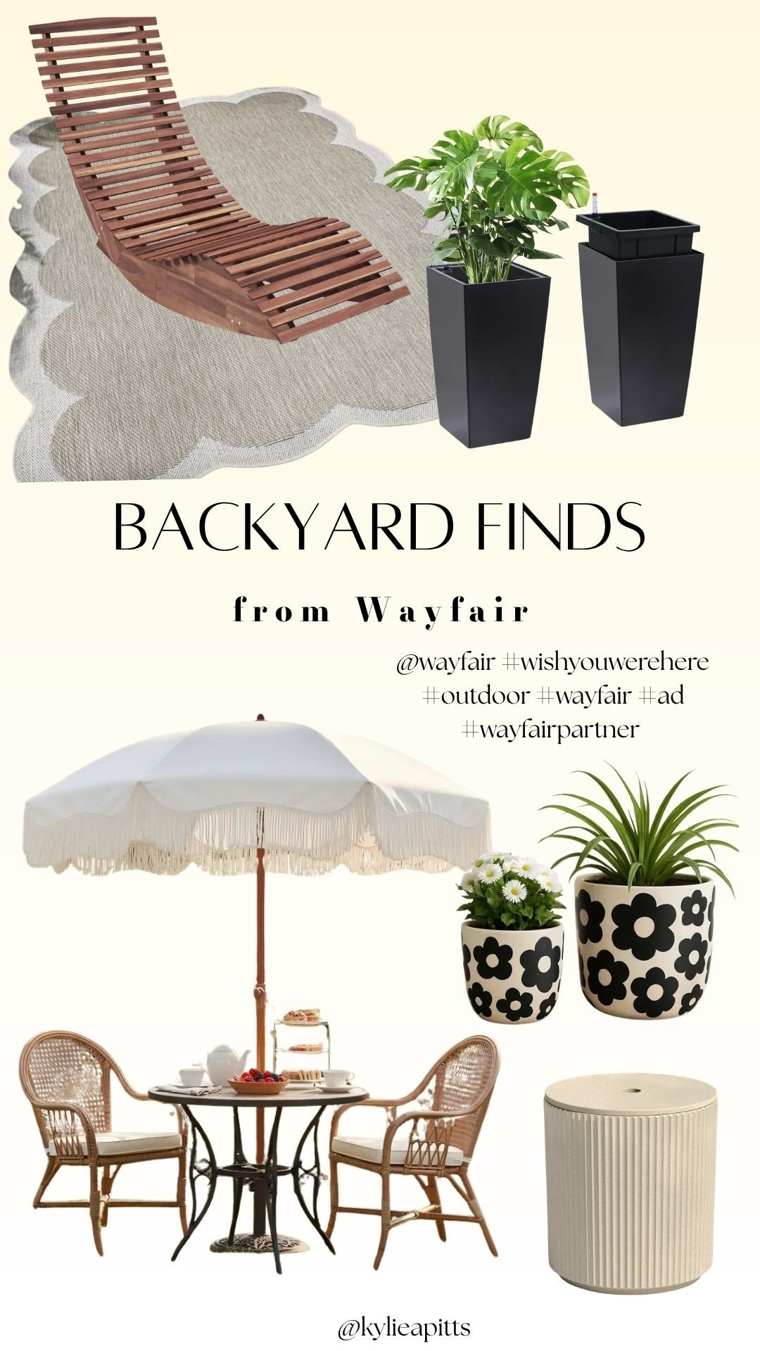 @wayfair has the cutest stuff for the summer! #ad #wayfairpartner #outdoor #wishyouwerehere #Wayfair