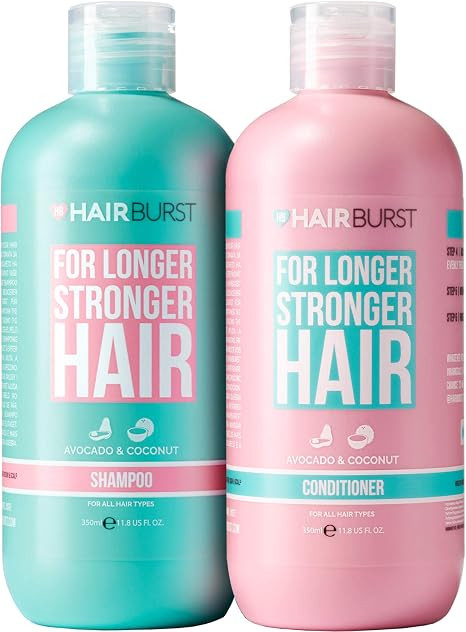 HAIRBURST SLS Free Shampoo and Conditioner for Longer Stronger Hair, Moisturizing Shampoo and Con... | Amazon (US)