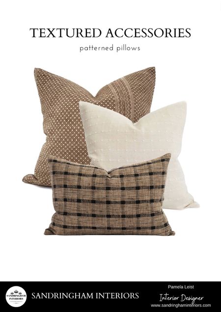 Patterned Pillow Combinations in Brown Tones

#LTKhome