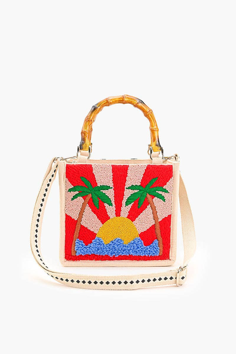 Tropic Like It's Hot Embellished Handbag | Triple Threads