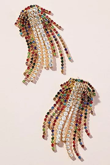 Colorful Draped Crystal Earrings | Anthropologie (US)