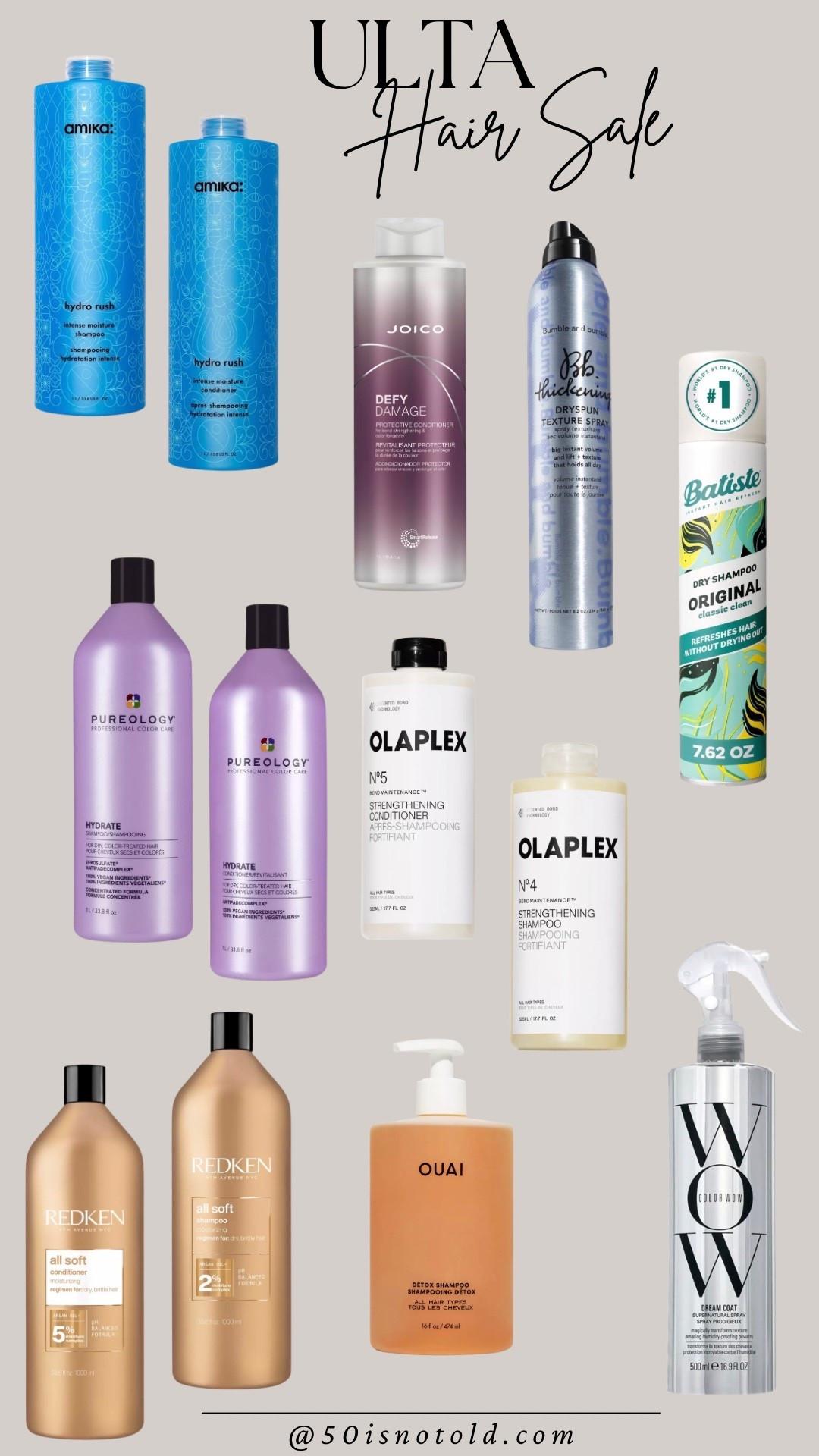 Ulta Beauty Hair Sale! Jumbo shampoo and conditioner bottles are on sale. Styling products and hair masks on sale.

#LTKgrwm #LTKselfcare #LTKSaleAlert