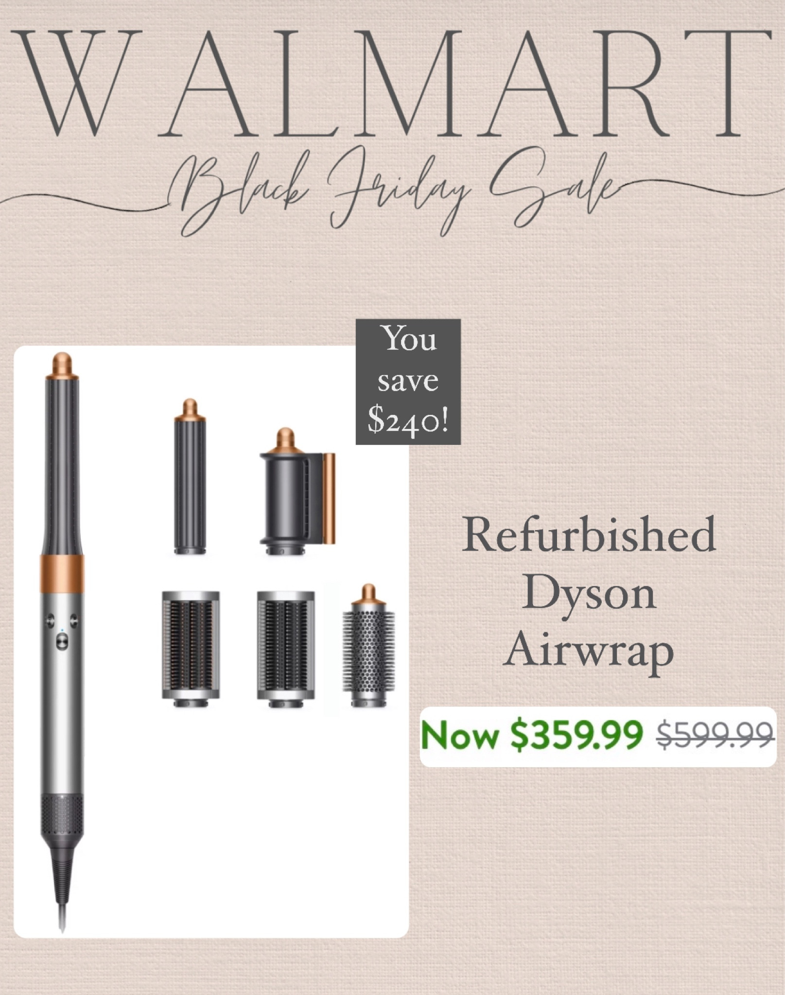 They Dyson Airwrap is on sale for Walmart‘s Cyber Monday deals!

#LTKGiftGuide #LTKbeauty #LTKsalealert