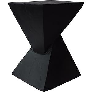 Christopher Knight Home 305826 Jerod Light-Weight Concrete Accent Table, Black | Amazon (US)