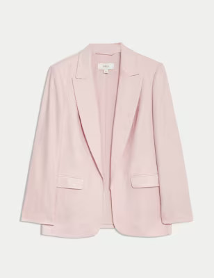 Linen Rich Relaxed Single Breasted Blazer | M&S Collection | M&S | Marks & Spencer IE