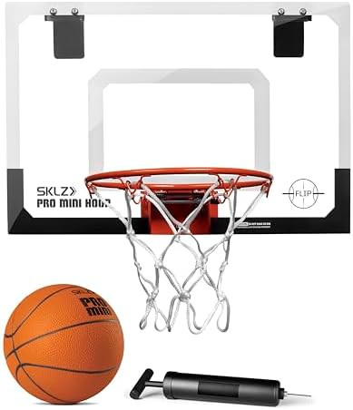 SKLZ Pro Mini Indoor Basketball Hoop - Over The Door – Portable - Great For Home, Dorms, Office... | Amazon (US)