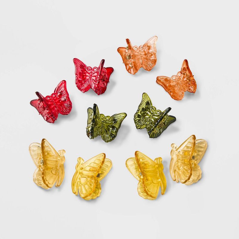 Butterfly Claw Mini Hair Clips 10ct - Wild Fable™ | Target