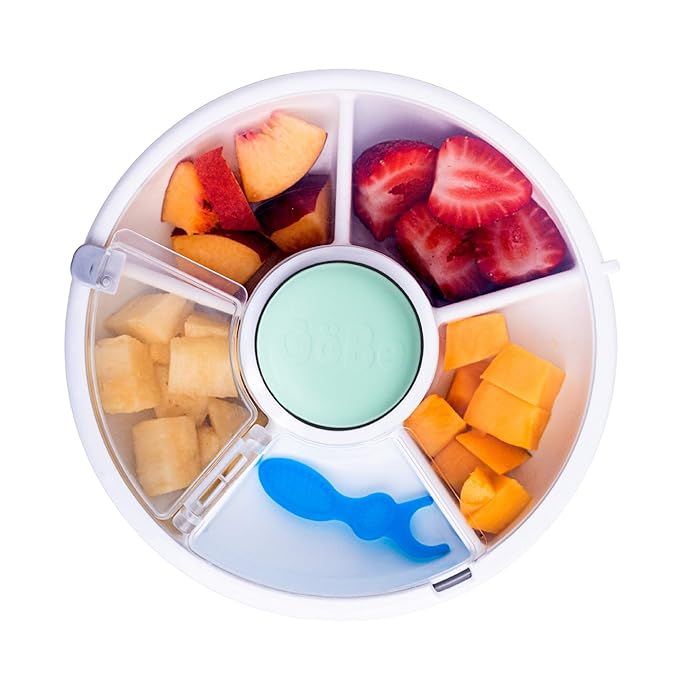 GoBe Kids Snack Spinner, Reusable Snack Container with 5 Compartment Dispenser and Lid, BPA and P... | Amazon (US)