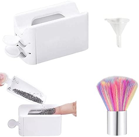 Dip Powder Recycling Tray System with Scoop, Nail Dip Container Portable Dipping Powder Storage B... | Amazon (US)