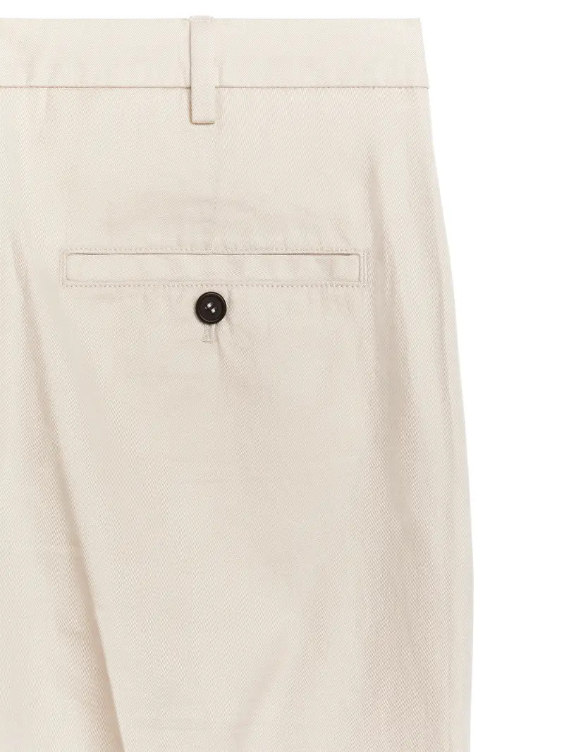 Regular Cropped Cotton-Linen Trousers | ARKET (US&UK)
