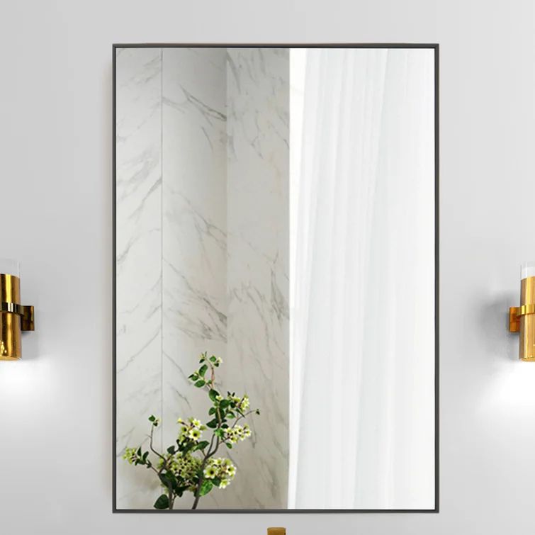 Idina Rectangle Metal Wall Mirror | Wayfair North America