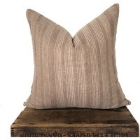 Brown Chiangmai Pillow Cover | Striped Pillow, Modern 20"" X 20"", Lined | Etsy (US)