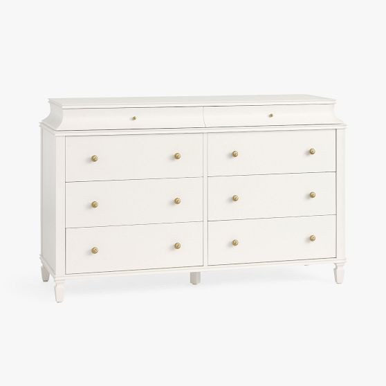 Charlotte 6-Drawer Dresser (56.5w x 19.25d") | Pottery Barn Teen