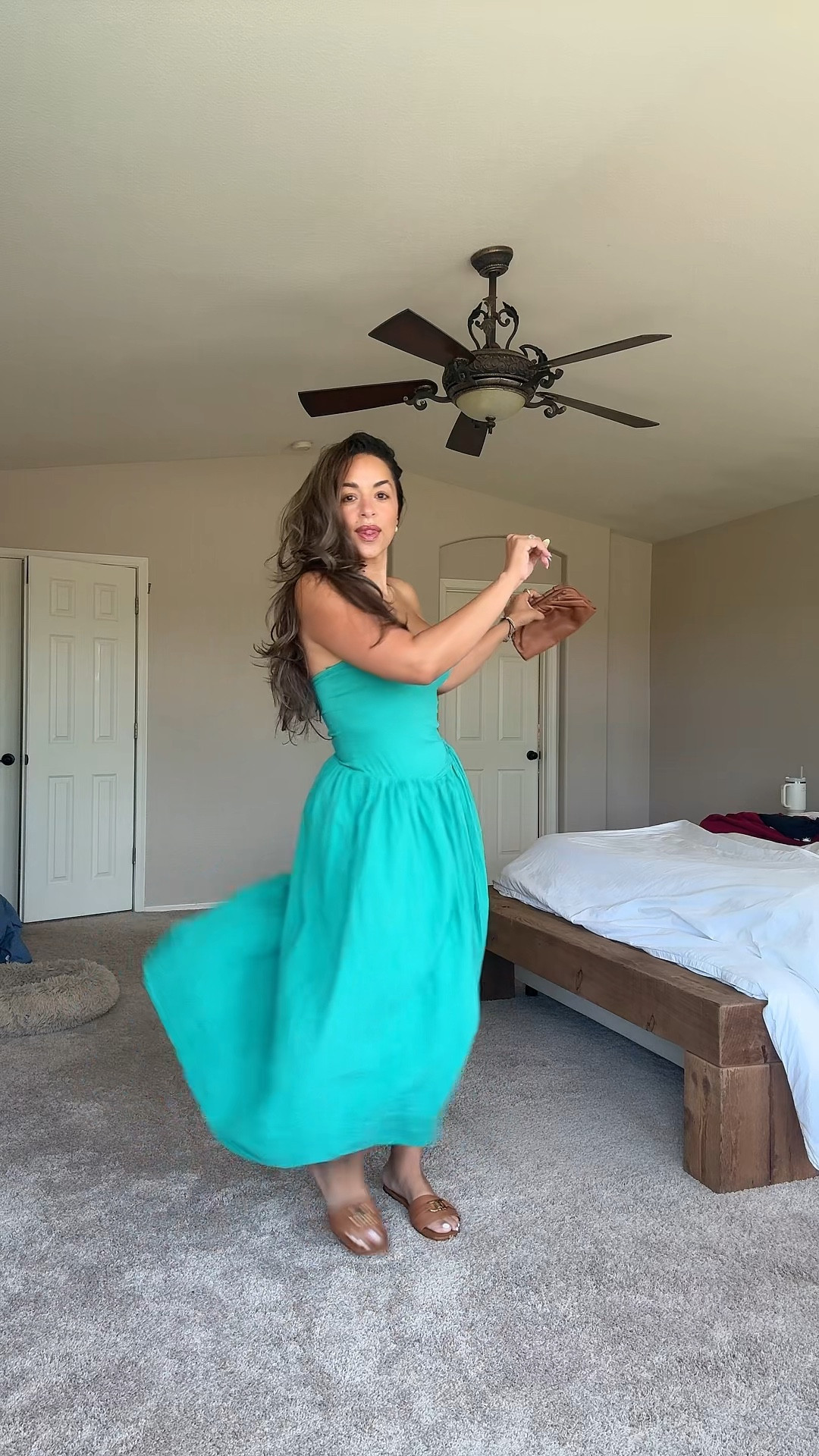 Wearing a medium in the dress and Purse is Teddy Blake Stella! 

#LTKMidsize #LTKSummerEdit #LTKSaleAlert