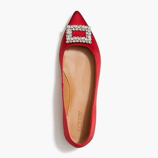 Pointy-toe crystal flats | J.Crew Factory