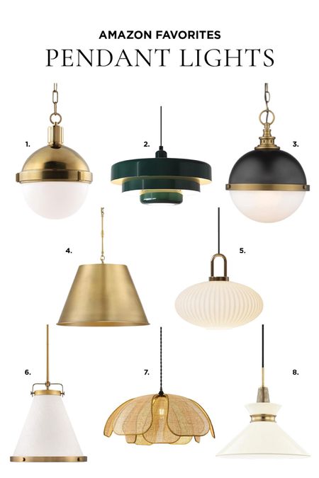 Affordable pendant lighting found on Amazon that will fit almost every budget! These are perfect for hanging over a kitchen island or kitchen table. #ceilinglights #lightfixtures #lightingideas 

#LTKhome #LTKover40 #LTKstyletip