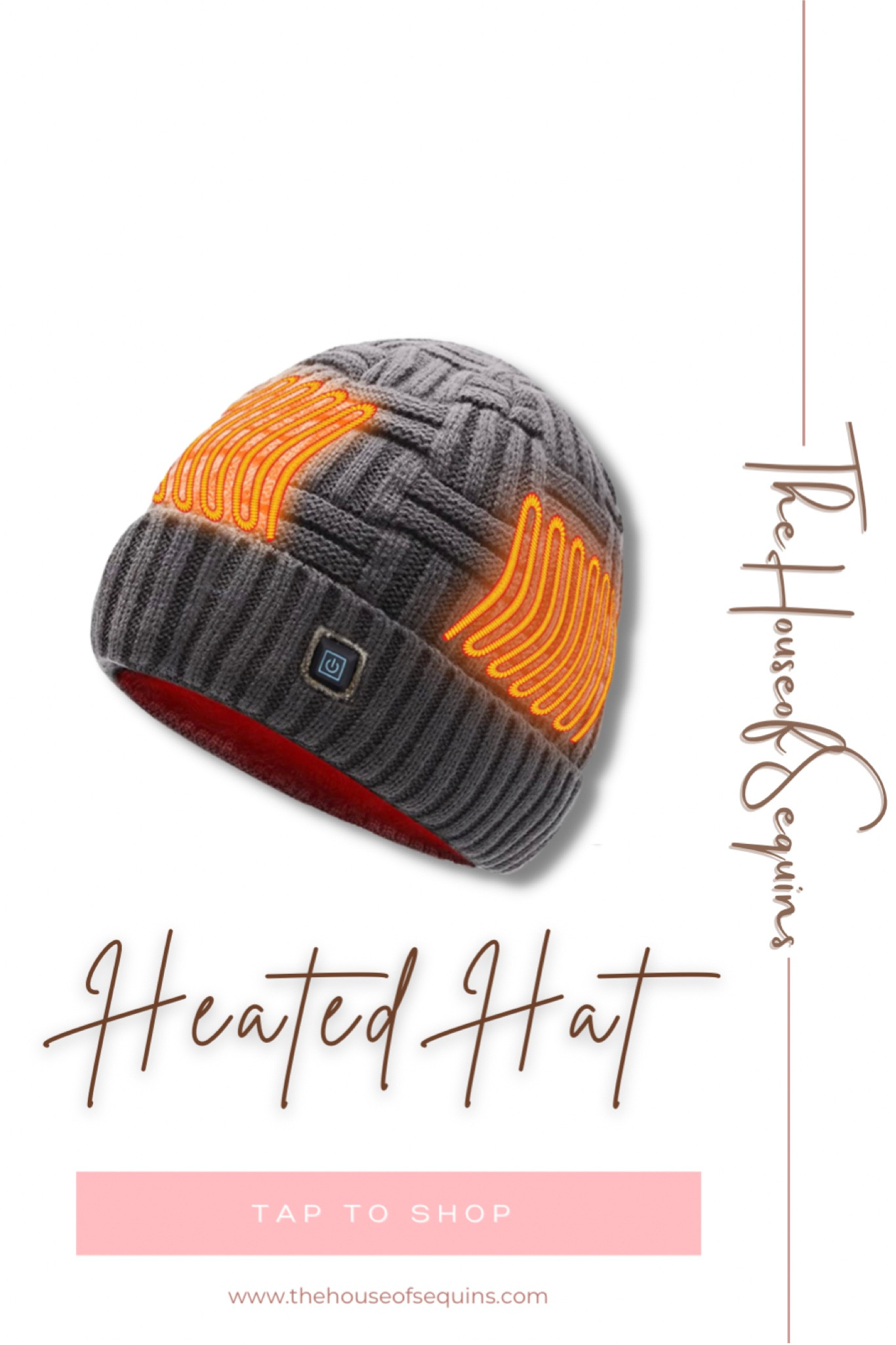 Heated hat. Amazon finds, Walmart finds. #thehouseofsequins #houseofsequins #tiktok #reels #hats #lifehacks #fall #winter #skiing #snow #cold #sweaterweather  
