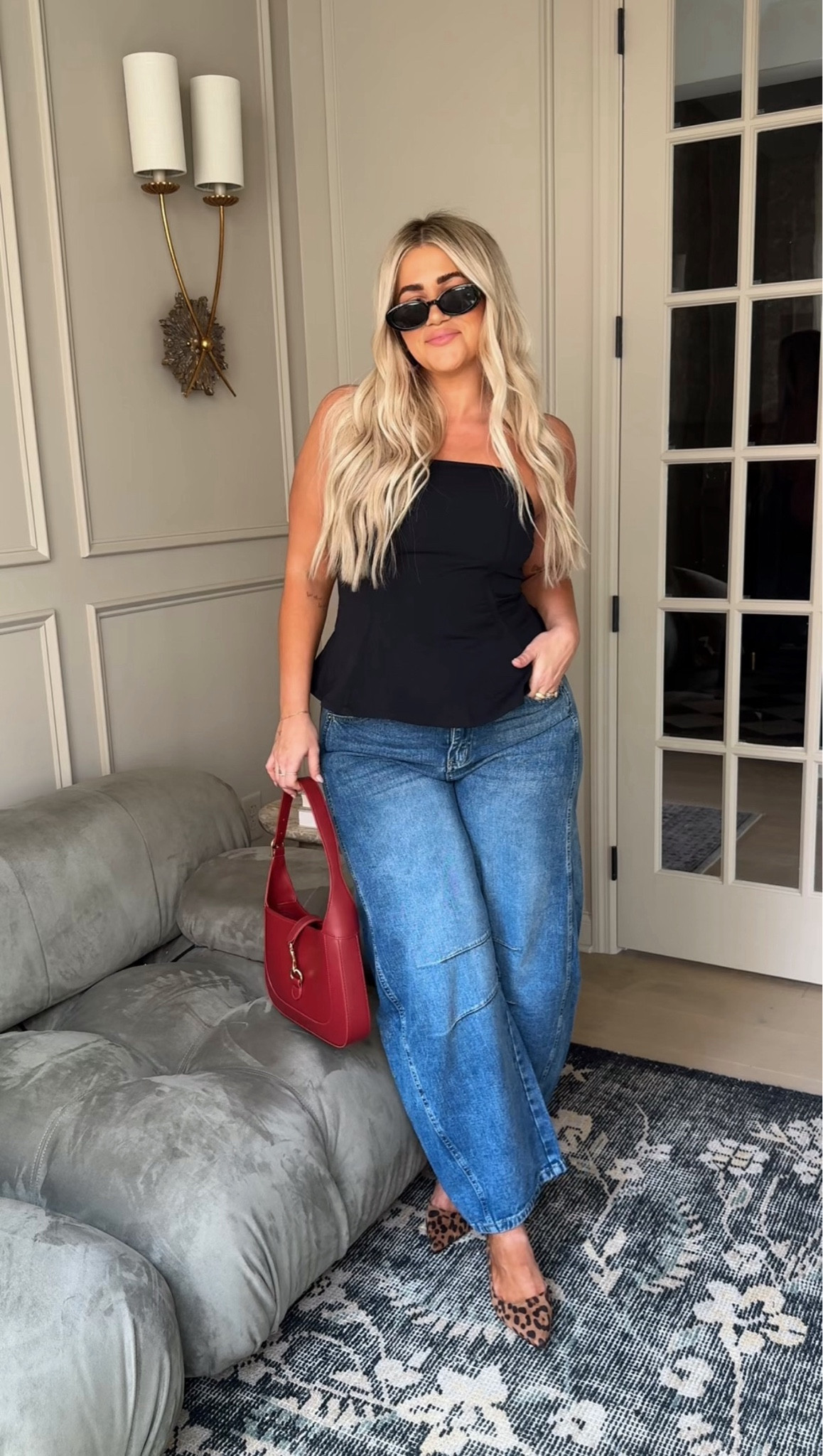 Amazon outfit inspo for fall❤️ how good is this red bag!?! #kelclight #amazon #fall 

#LTKMidsize #LTKSaleAlert #LTKFallSale