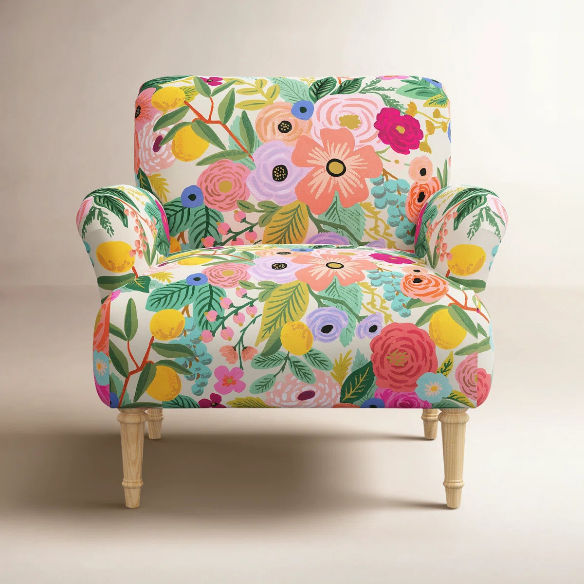 Rifle Paper Co. x Cloth & Company Bristol Armchair | Wayfair North America