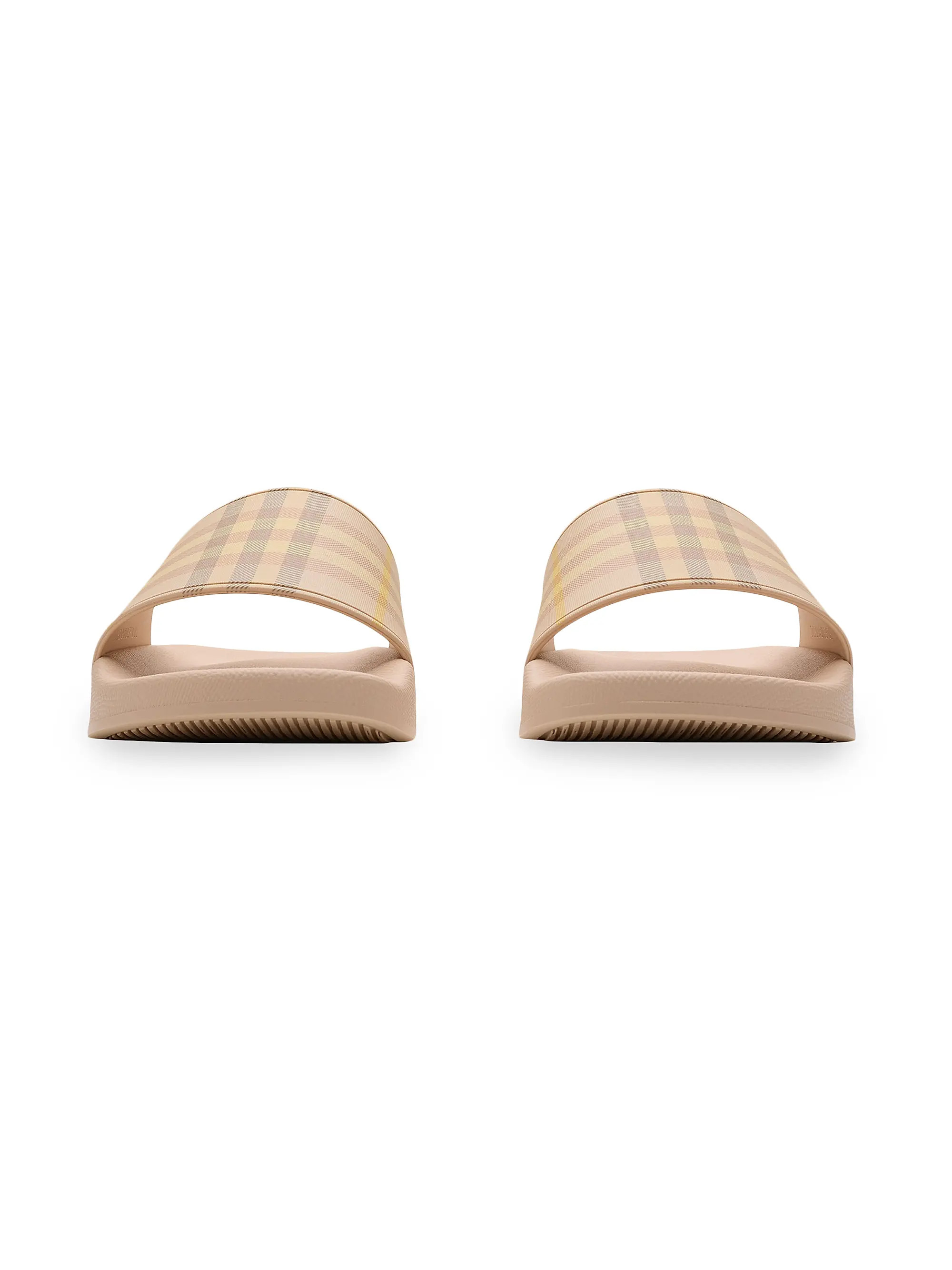 Burberry Furley Check Slide Sandals | Saks Fifth Avenue | Saks Fifth Avenue