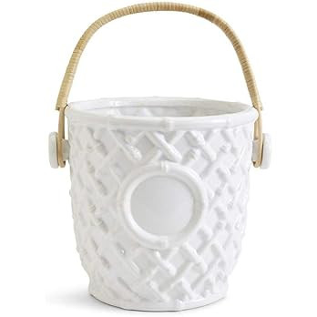 Two's Company Hampton Faux Bamboo Fretwork Champagne/Wine Bucket | Amazon (US)