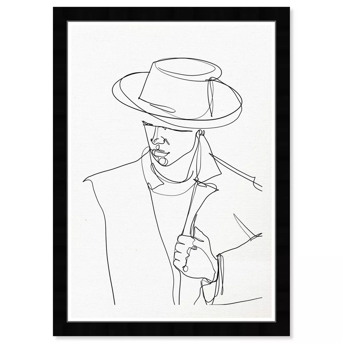 13" x 19" This Cool Man People and Portraits Framed Wall Art Black - Hatcher and Ethan | Target