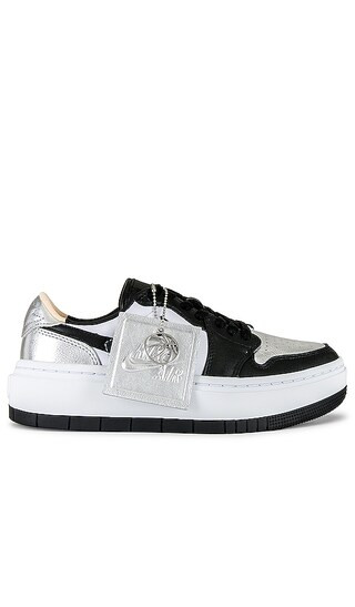 Air Jordan 1 Elevate Low Sneaker in Metallic Silver, Black, White, & White Onyx | Revolve Clothing (Global)