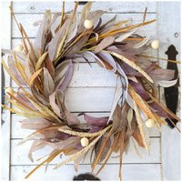 Eucalyptus Wreath Fall-Autumn Wreath-Fall Leaf Wreaths For Front Door-Fall Wreath-Neutral Autumn | Etsy (US)