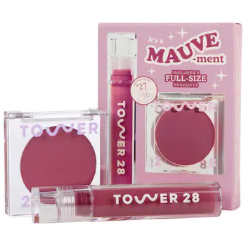 Tower 28 BeautyIt's a Mauve-ment Lip Gloss + Cream Blush Duo Set | Sephora (US)