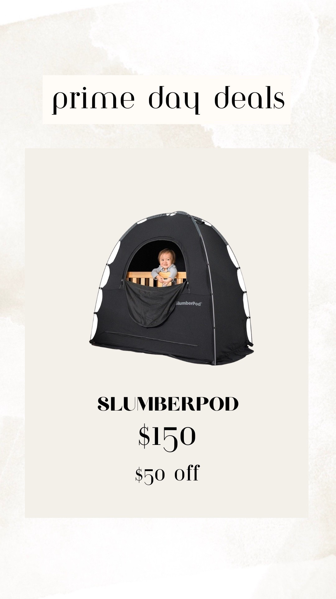 Amazon prime day deals - slumber pod. Blackout tent for travel with baby and toddlers. Has vents and pocket for monitor and sound machine. Fits over any pack and play. We love our maxi cosi play yard it folds up easy and slumberpod fits over! 

#LTKTravel #LTKBaby #LTKSaleAlert