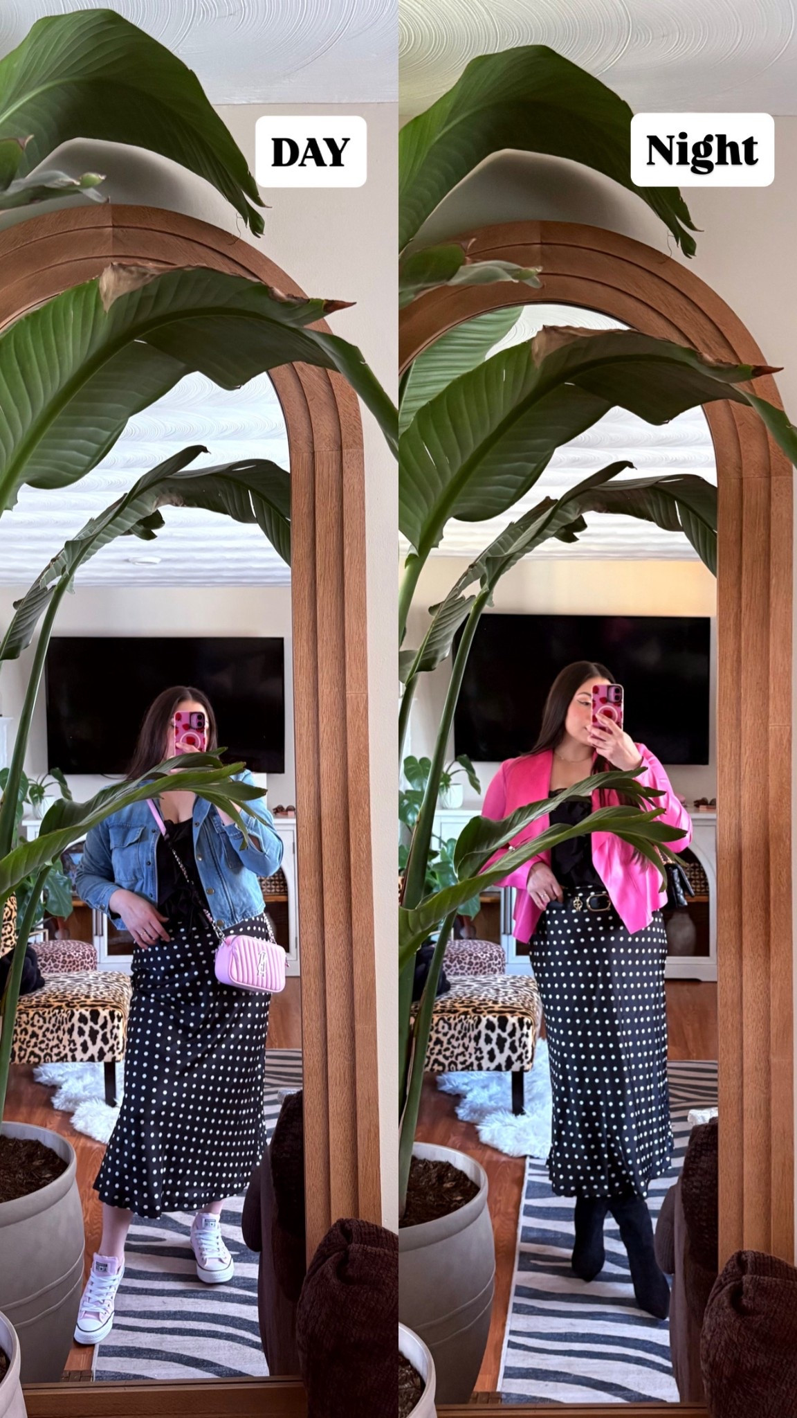 Polka dots skirt,
Perfect for spring and summer 
Or anytime 
Dress up or down
Wearing size M 

#LTKootd #LTKSaleAlert