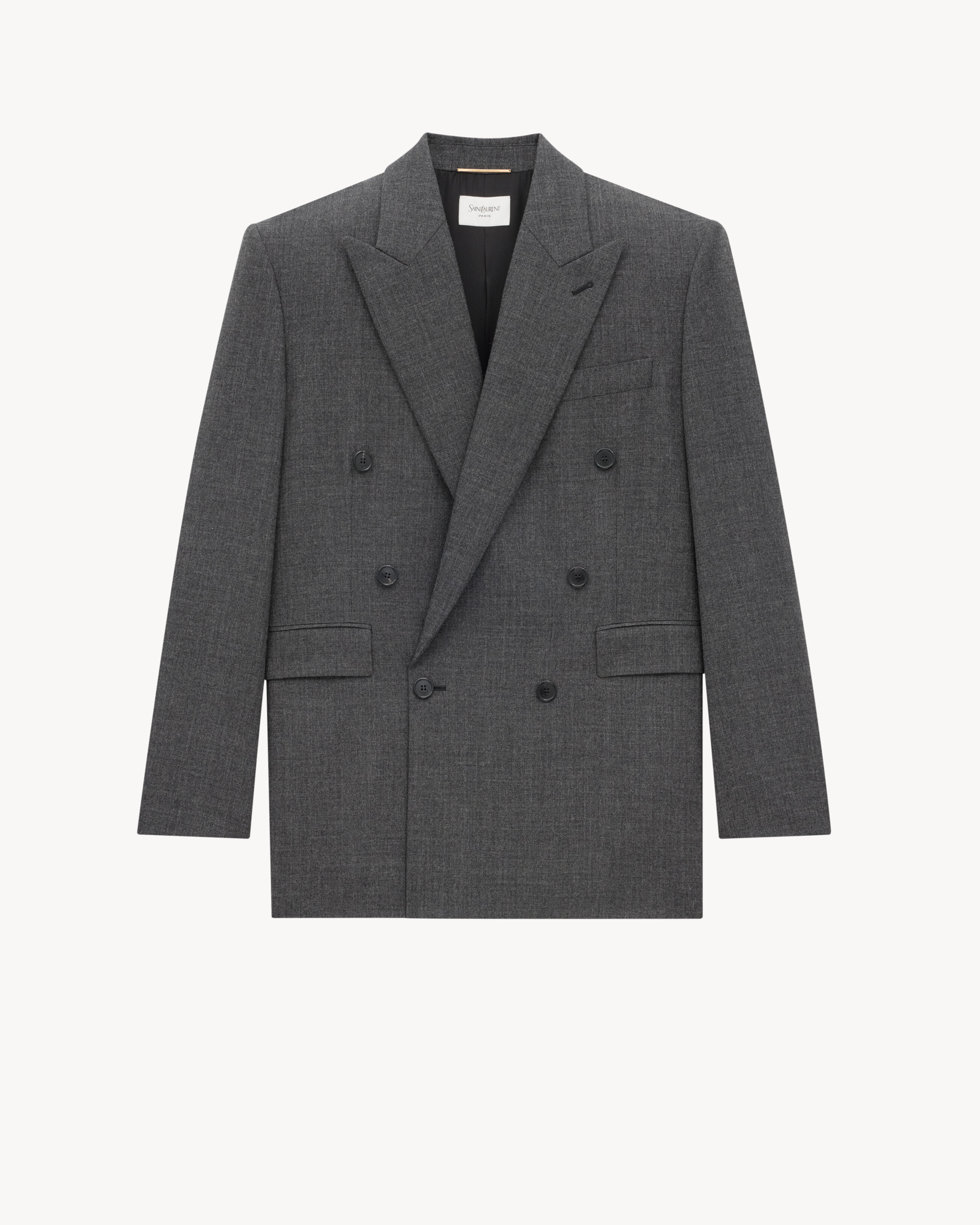 jacket in wool chiné | Saint Laurent | YSL AU | Saint Laurent Inc. (Global)